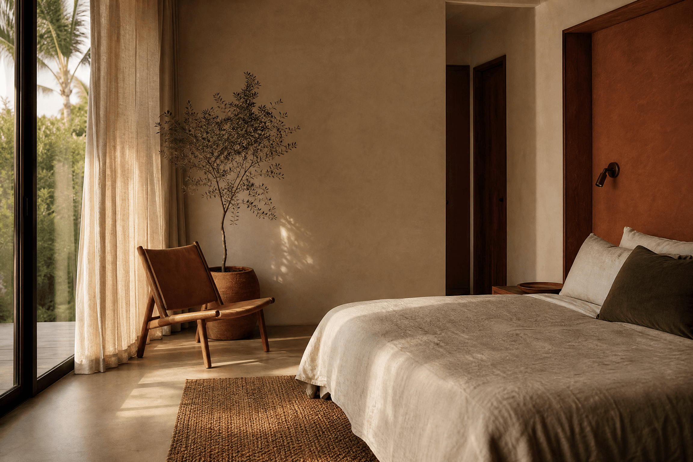 Warm, quiet interior of the StillnessWithFavie retreat